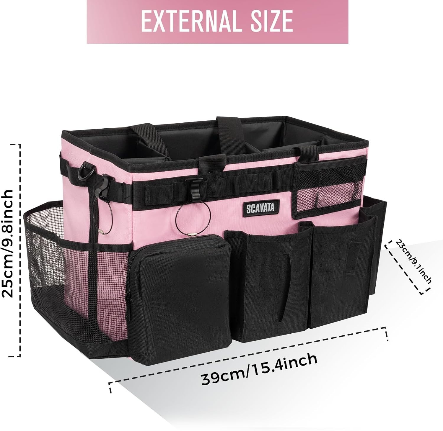 Wearable Cleaning Caddy Bag, Cleaning Caddy Supplies Organizer with Handle