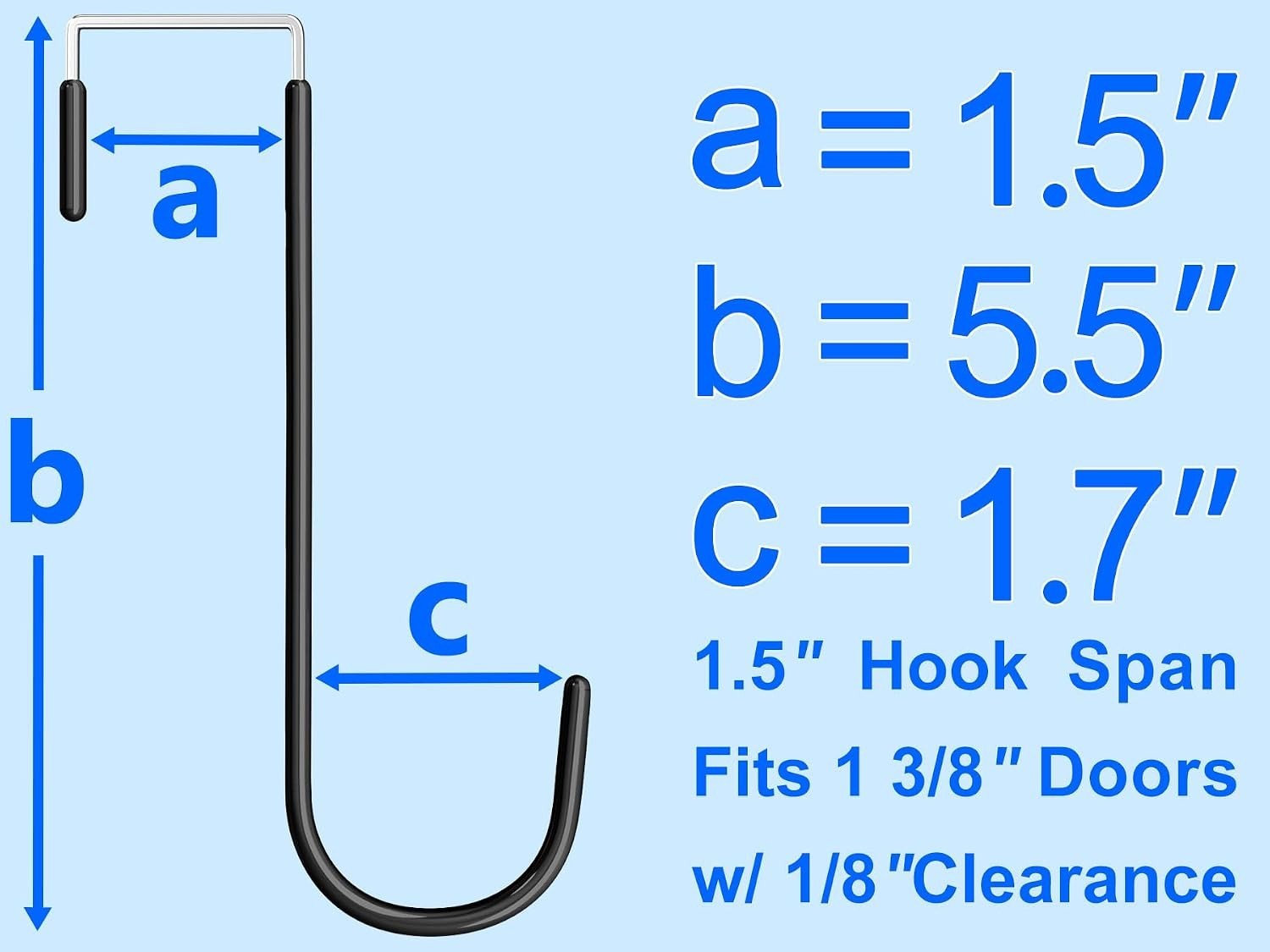 4 Pack over the Door Hooks Door Hanger Hook Towel Hooks for Hanging