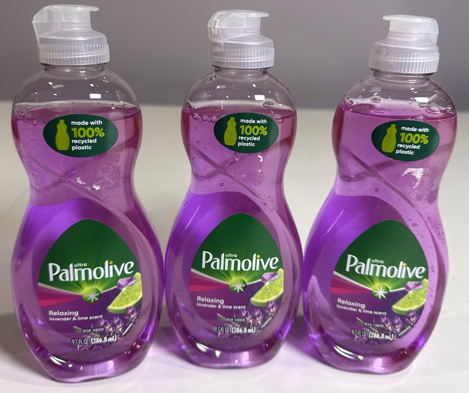 Palmolive Ultra Lavender & Lime Dish Liquid 9.7 oz. Lot 3 NOS