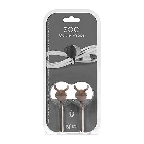 Lead Trend Zoo Cable Wraps Moose Design Two-Pack LT-AC-0509 Silicone Magnetic