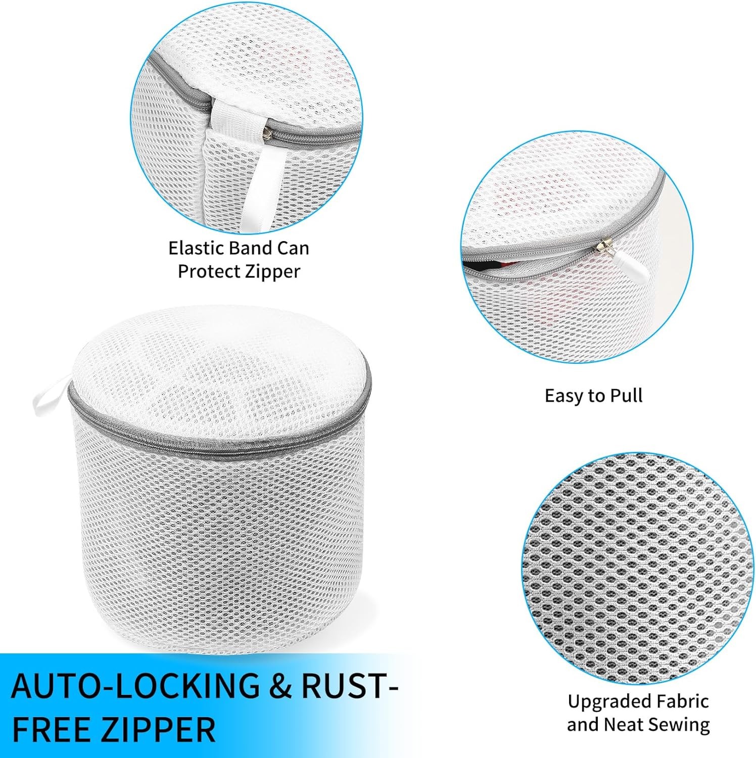 1/2/3 PACK Laundry Mesh Bags Bra Wash Bag for Lingerie, Underwear, Delicates USA