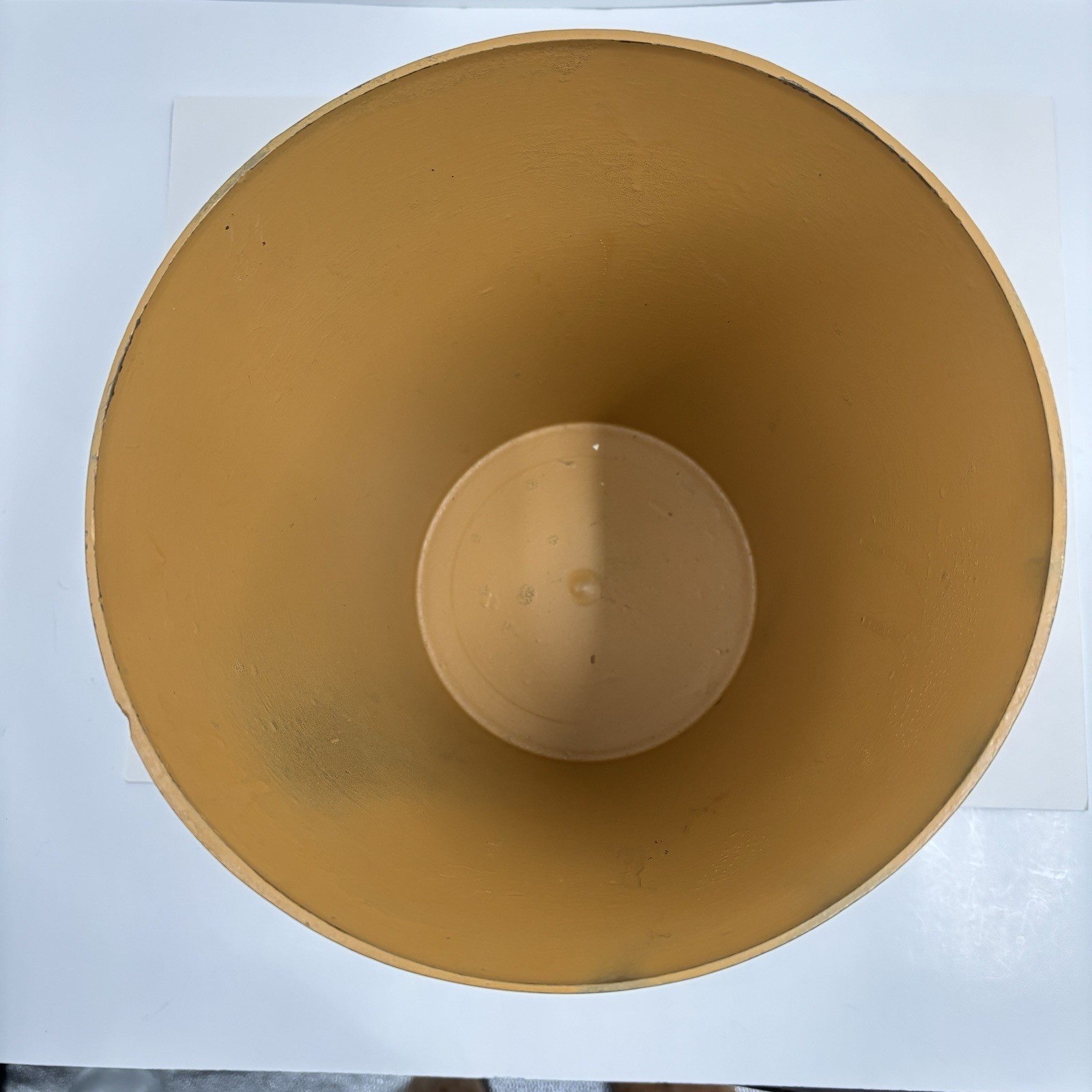Vintage Italian Florentine Gilt Gold Plastic Wastebasket Italy