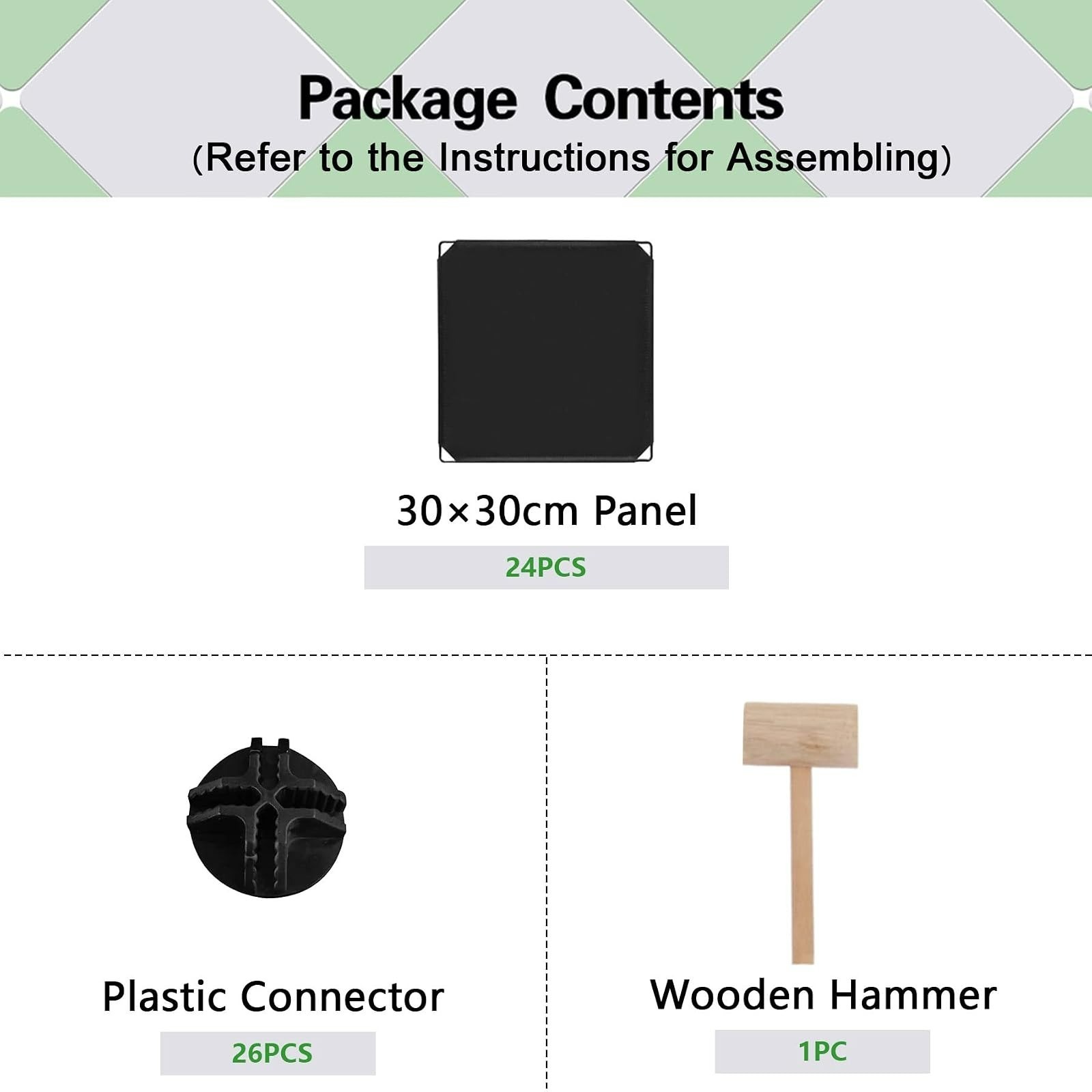 C&AHOME 6-Cube Storage Organizer Black | Stackable Modular Shelving Unit