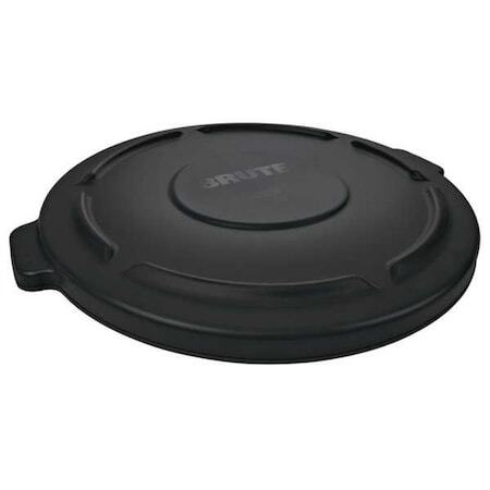 Rubbermaid Commercial Fg261960bla 20 Gal Flat Trash Can Lid, 20 In W/Dia,
