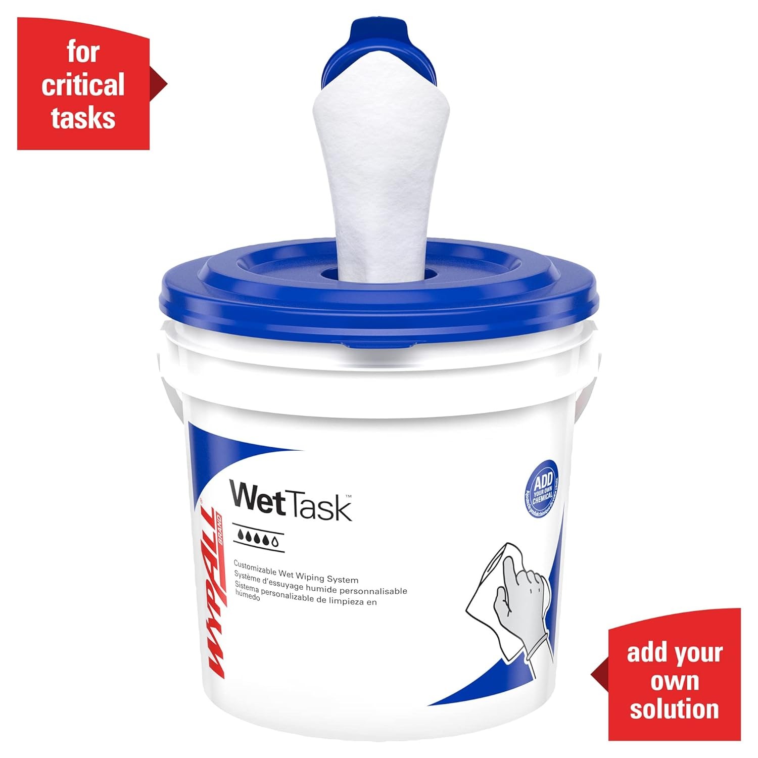 Kimberly Clark KIMTECH WETTASK Dual Performance Wiping System Purple | 6/Case