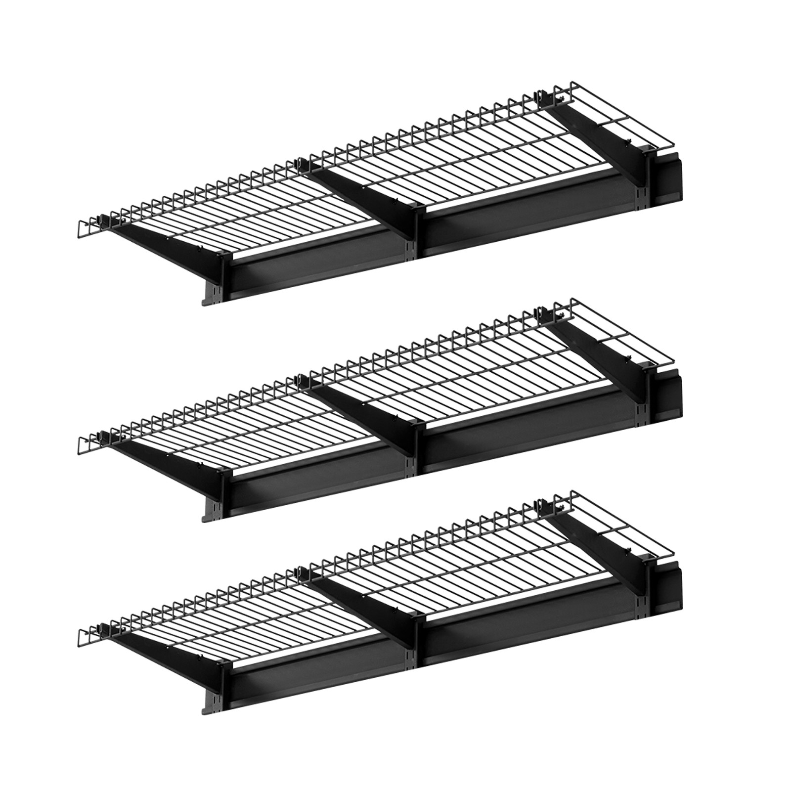 VEVOR 0.9 x 3 ft Garage Wall Shelving 450 lbs Total Wall Mounted Garage Shelving