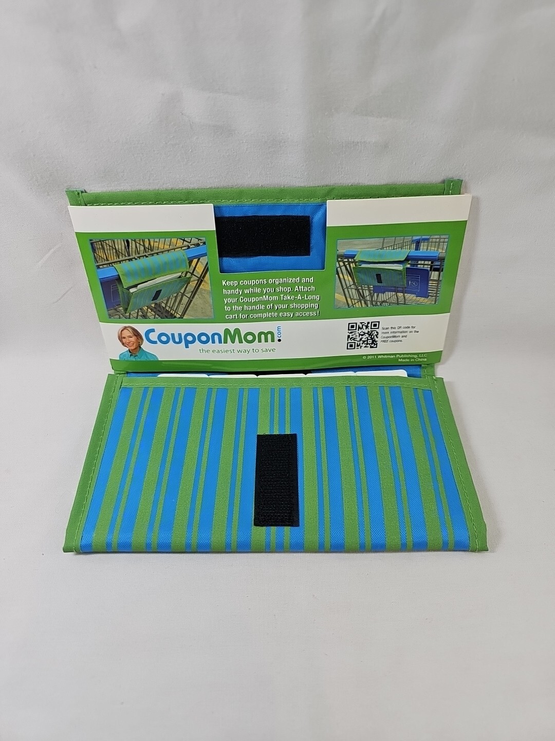 NEW! Coupon Mom Take A Long Striped Organizer By Stephanie Nelson 8″x4″