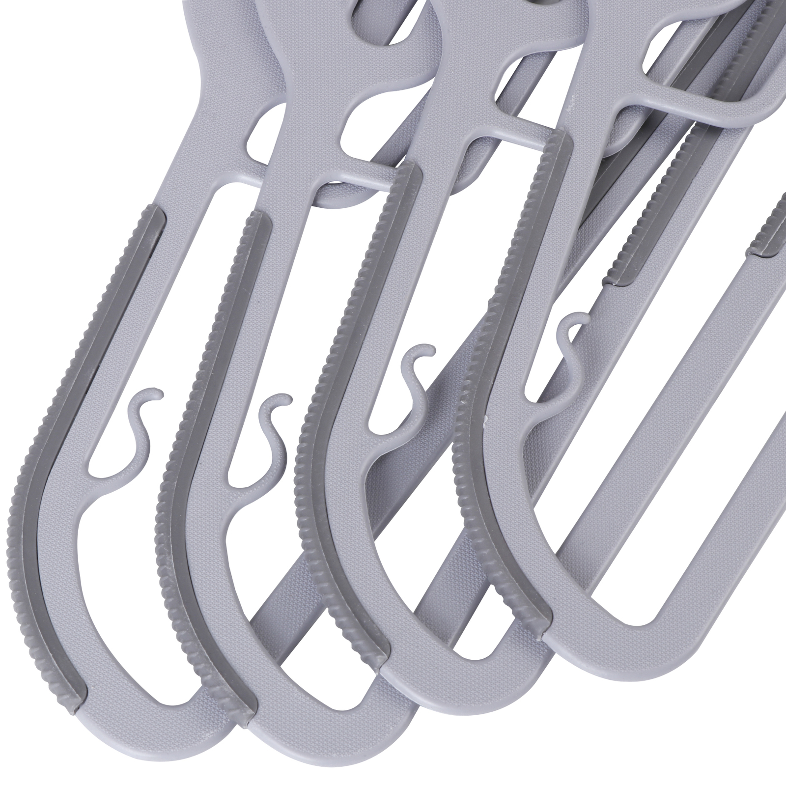 50 Pack Plastic Hangers Heavy Duty Non-Slip Clothes Hangers w/360° Swivel Hook