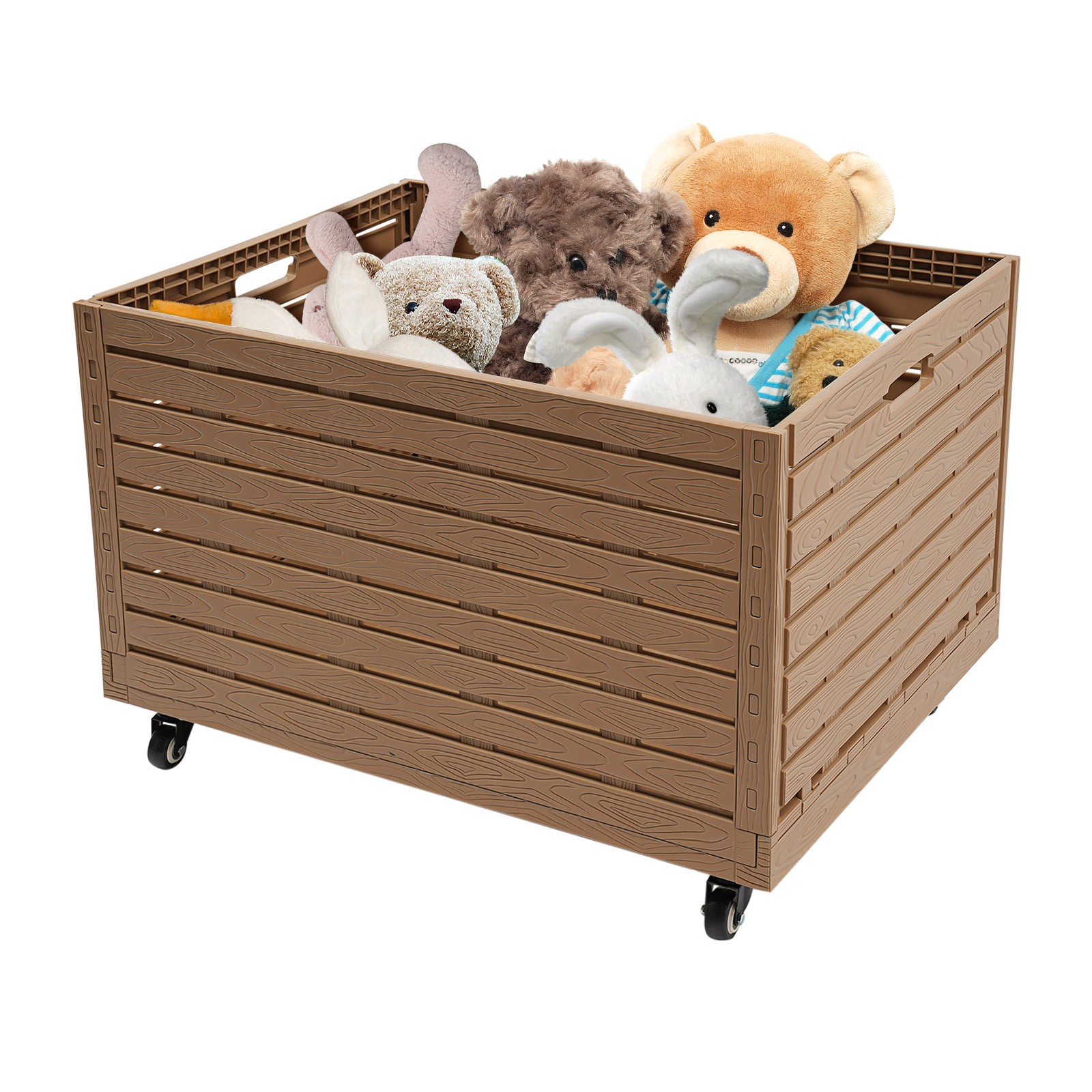 Large Capacity Folding Storage Collapsible Plastic Vegetables And Fruits Baskets