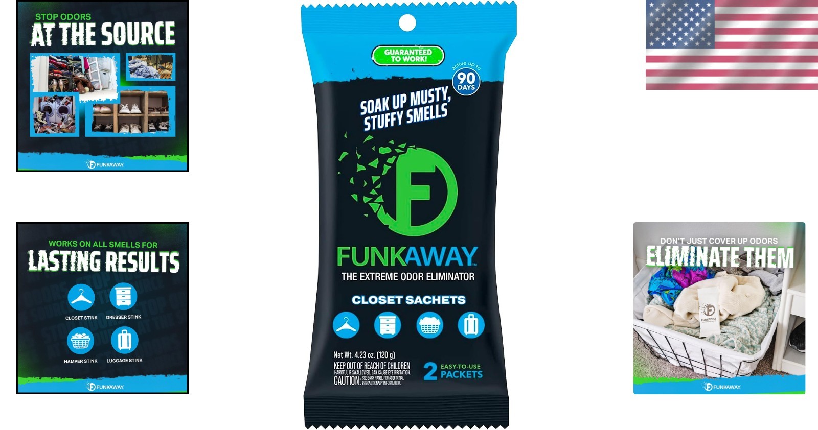 90-Day Odor Eliminating Sachet – Compact and Effective Freshness Solution