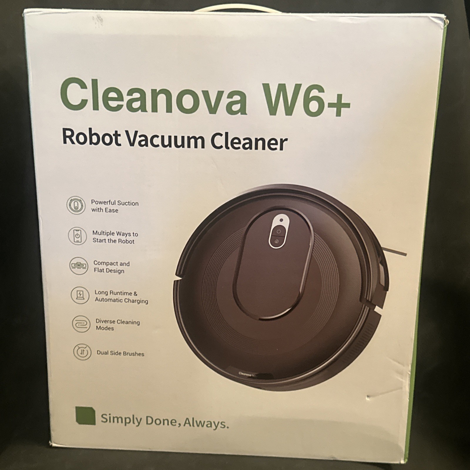 Robot Vacuum, 100 Mins Runtime, Slim, Quiet, Automatic Robotic Vacuum Cleaner