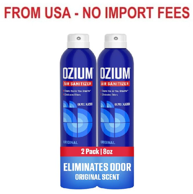Ozium 8 Oz. Air Sanitizer & Odor Eliminator for Homes, Cars, Offices and More, O