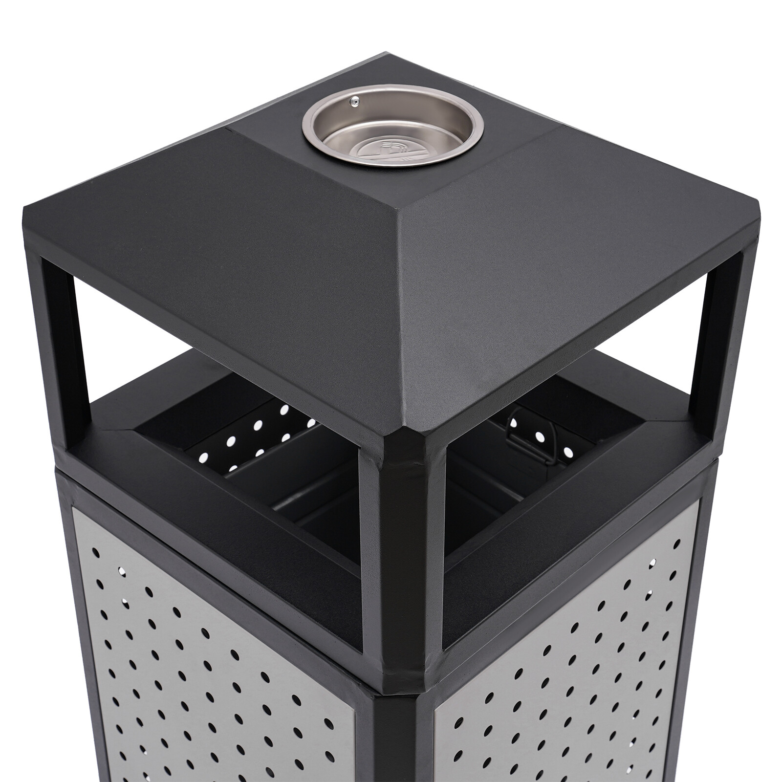 Commercial Waste Container, Outdoor Trash Can, Garbage Enclosure Grey