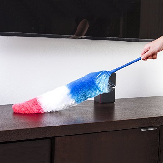 Static Duster – 27″ Large Electrostatic Feather Duster (Assorted Colors)
