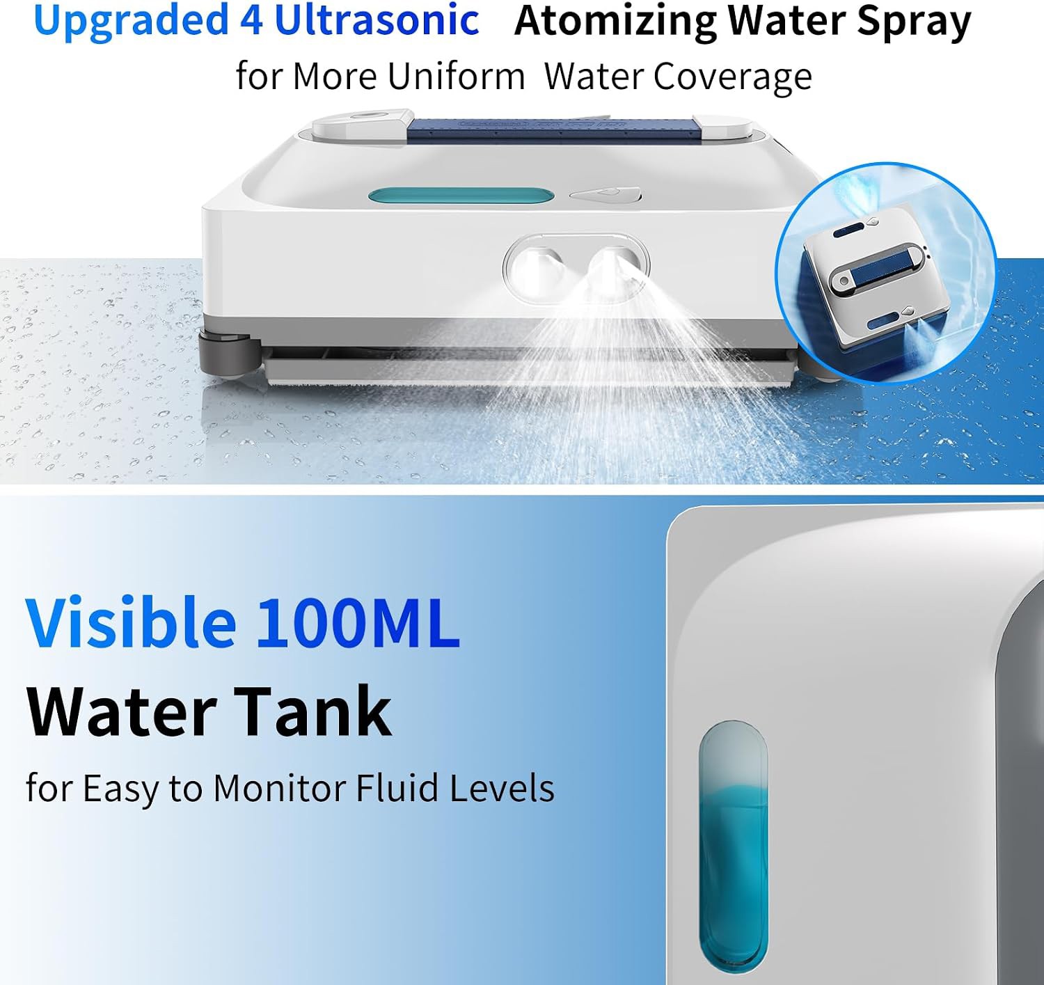 Winbot Mini Portable Window Cleaning Robot Intelligent Cleaning For Glass Marble