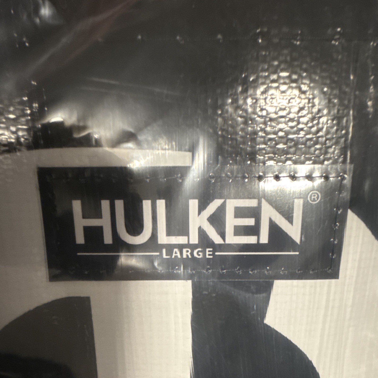 SUPREME HULKEN Large Reusable Shopping Bag w/ Wheels, Black/White Supreme Logo