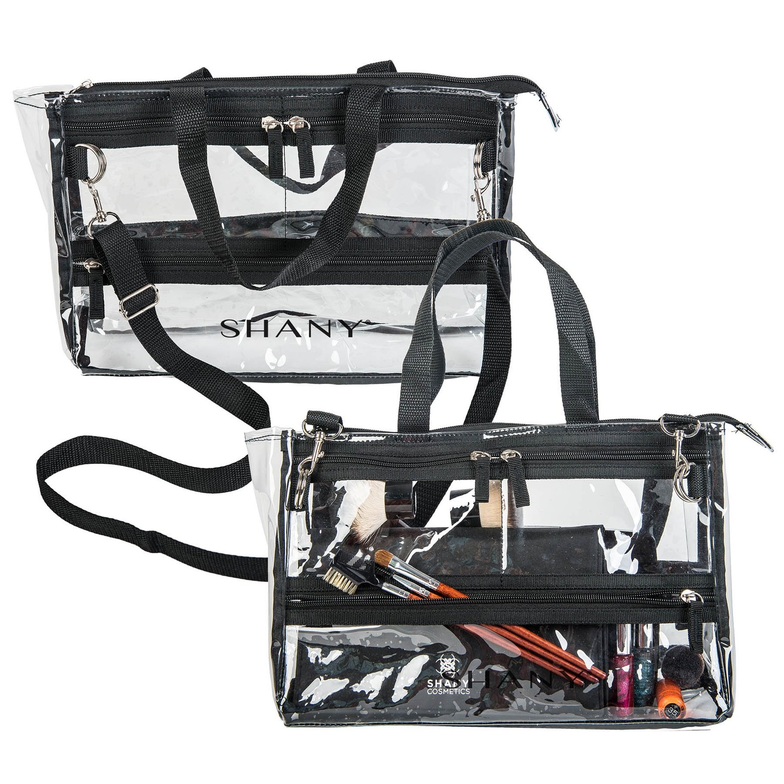 SHANY The Game Changer Travel Bag- 13.5×9.5×1.75 Inch (Pack of 1), BLACK