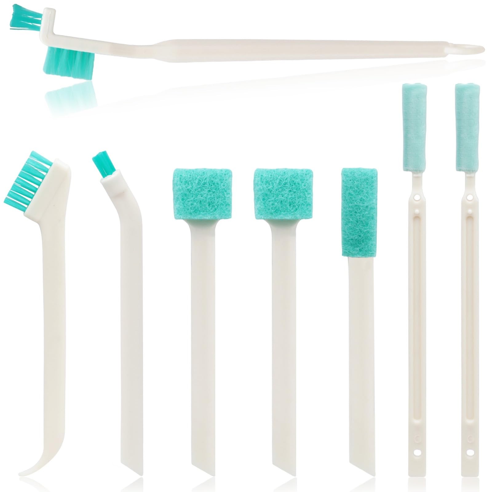 8-Piece Small Cleaning Brush Set for Tight Spaces, Mini Crevice Brushes for…