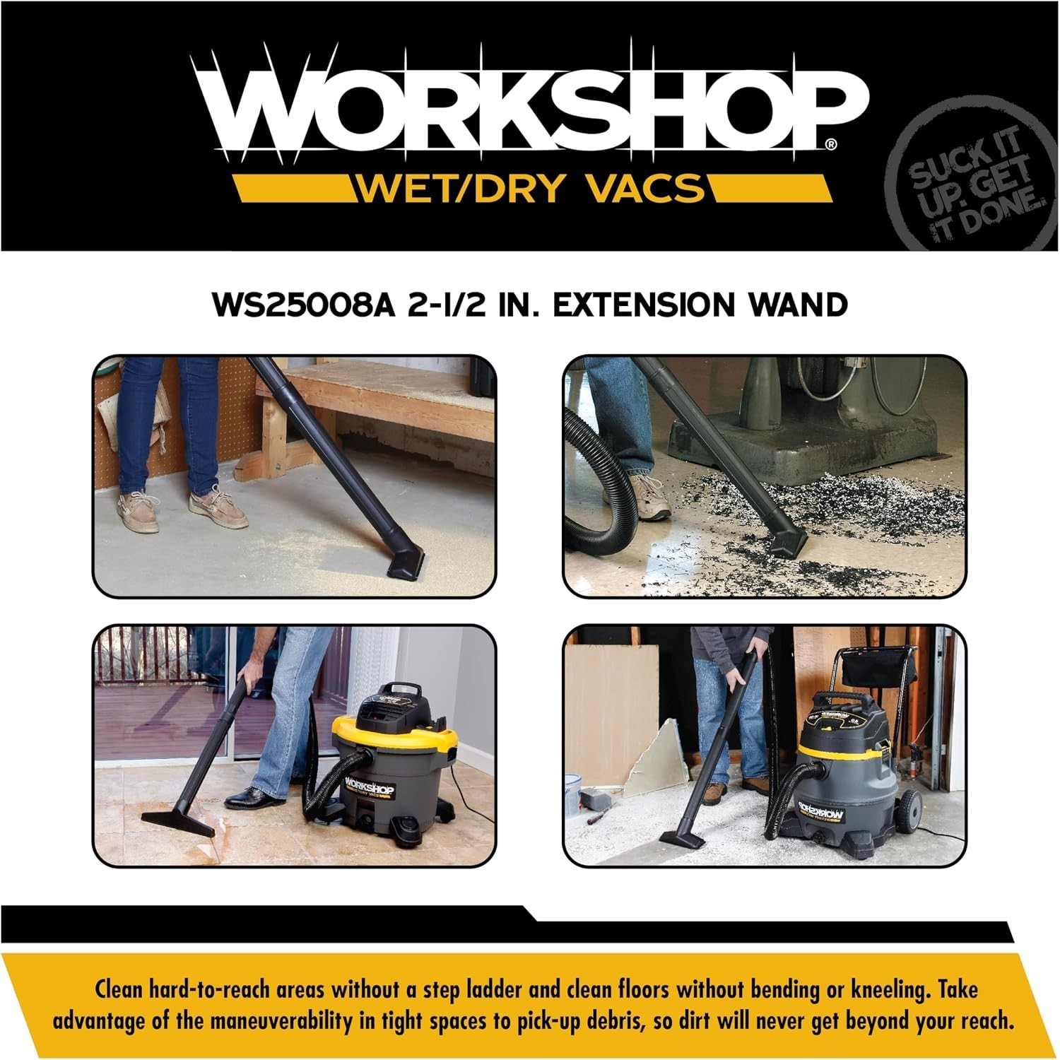WS25008A 2-1/2-in. Extension Wand Vacuum Attachment