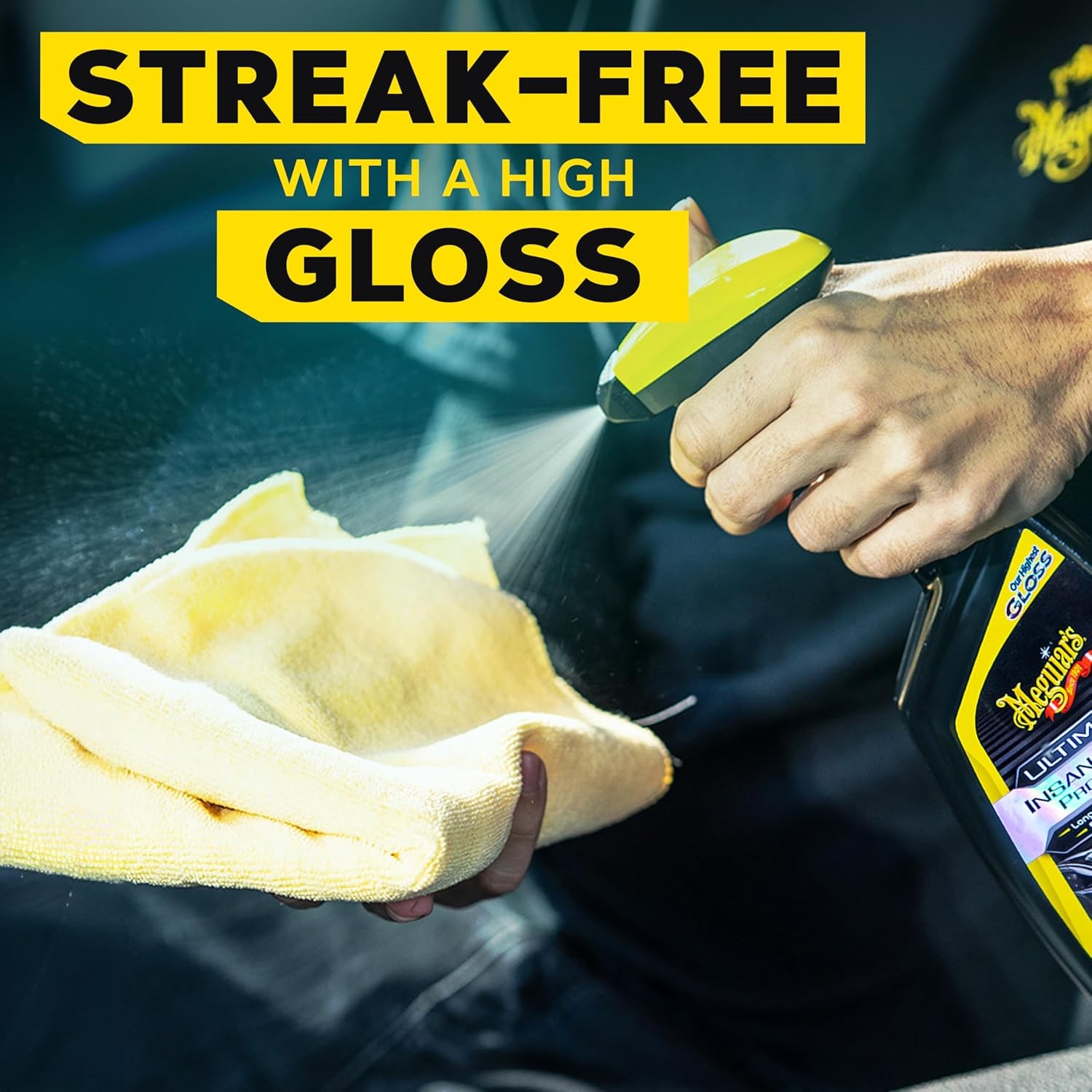 Meguiar’s Ultimate Insane Shine Protectant, High-Gloss Interior & Exterior Spray