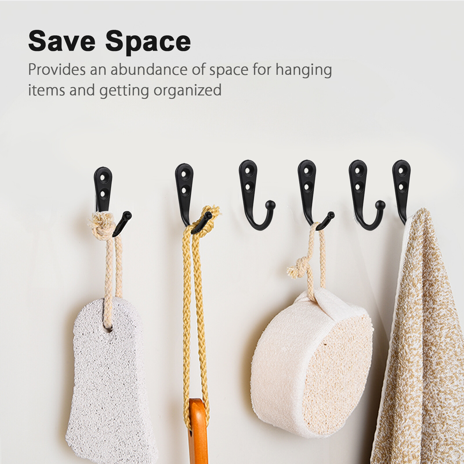 20PCS Wall Hooks for hanging Metal Wall Hooks for Coats Coat hooks for Wall USA