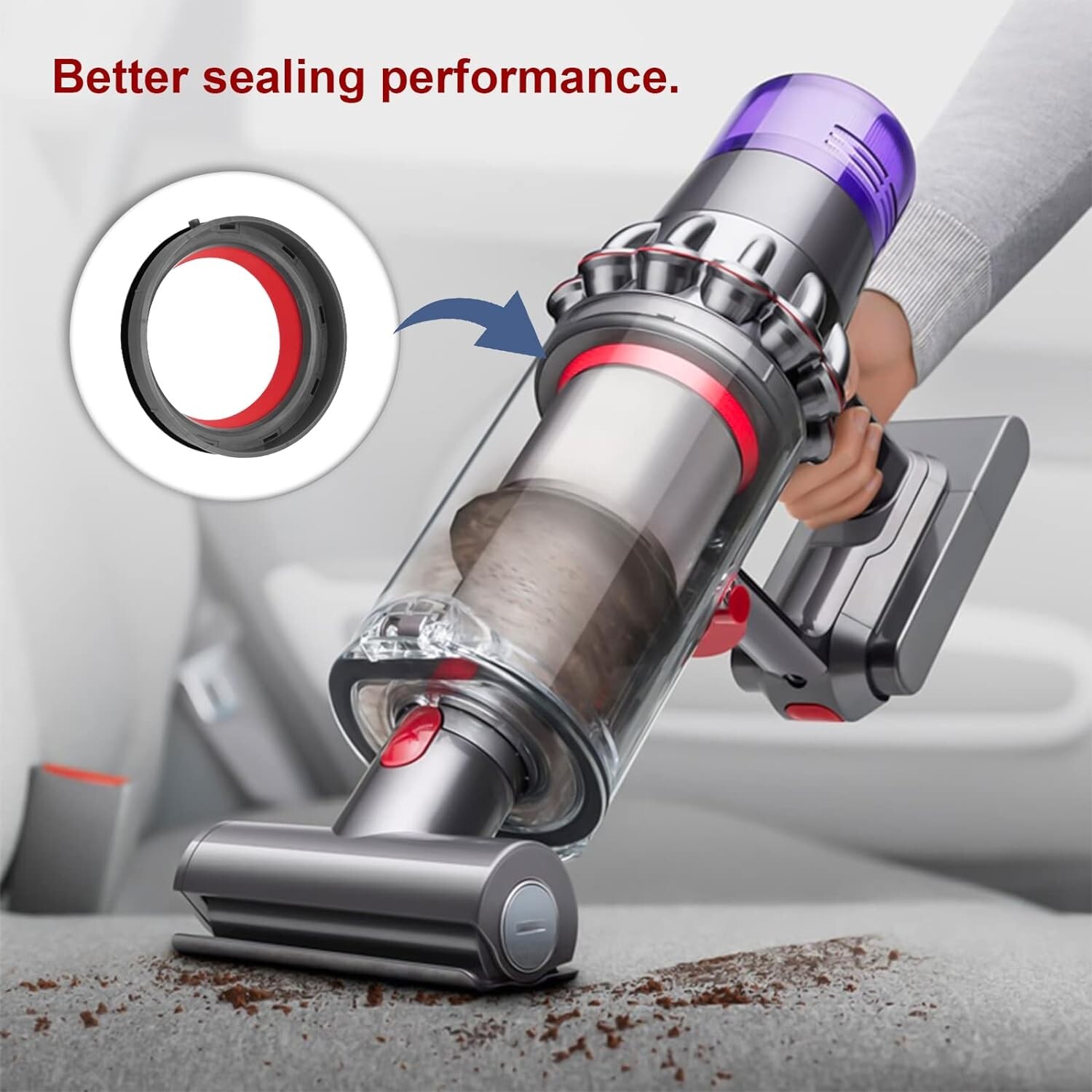 Dust Bin Top Fixed Sealing Ring For Dyson V11 SV14 SV15 Vacuum Cleaner Accessory