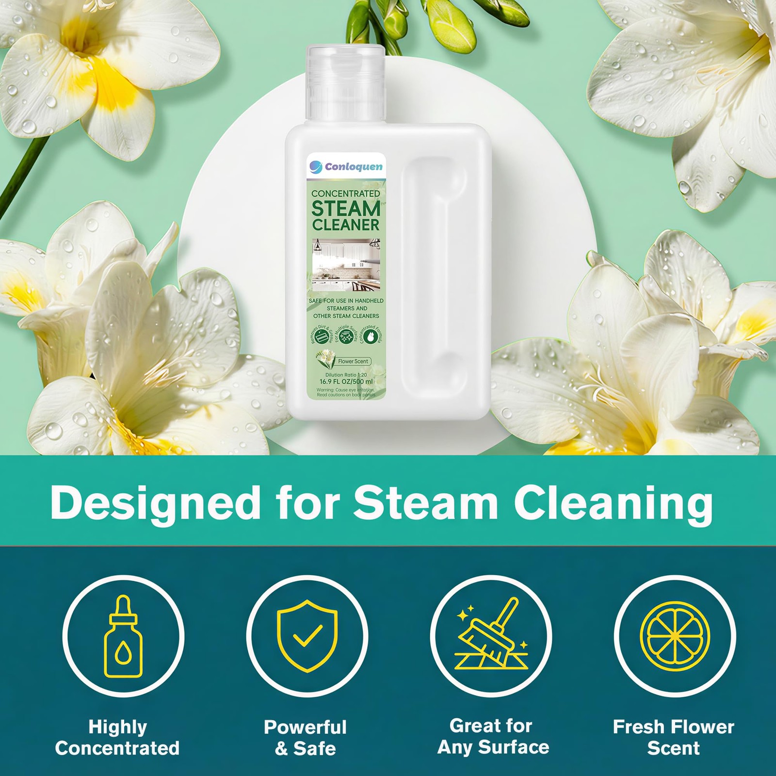 20X Concentrated Steam Mop Solution Makes 2.64 Gallon Formula for All Steam M…