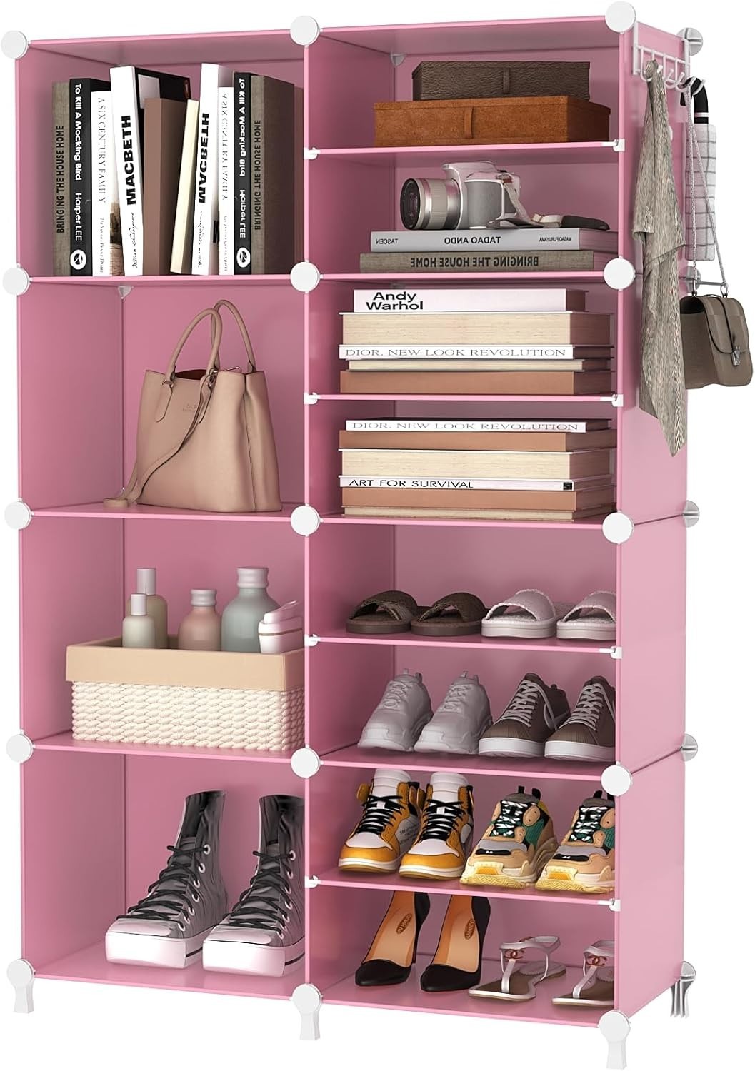 Modular 8-Cube Storage Organizer | Stackable & Lightweight for Modern Living