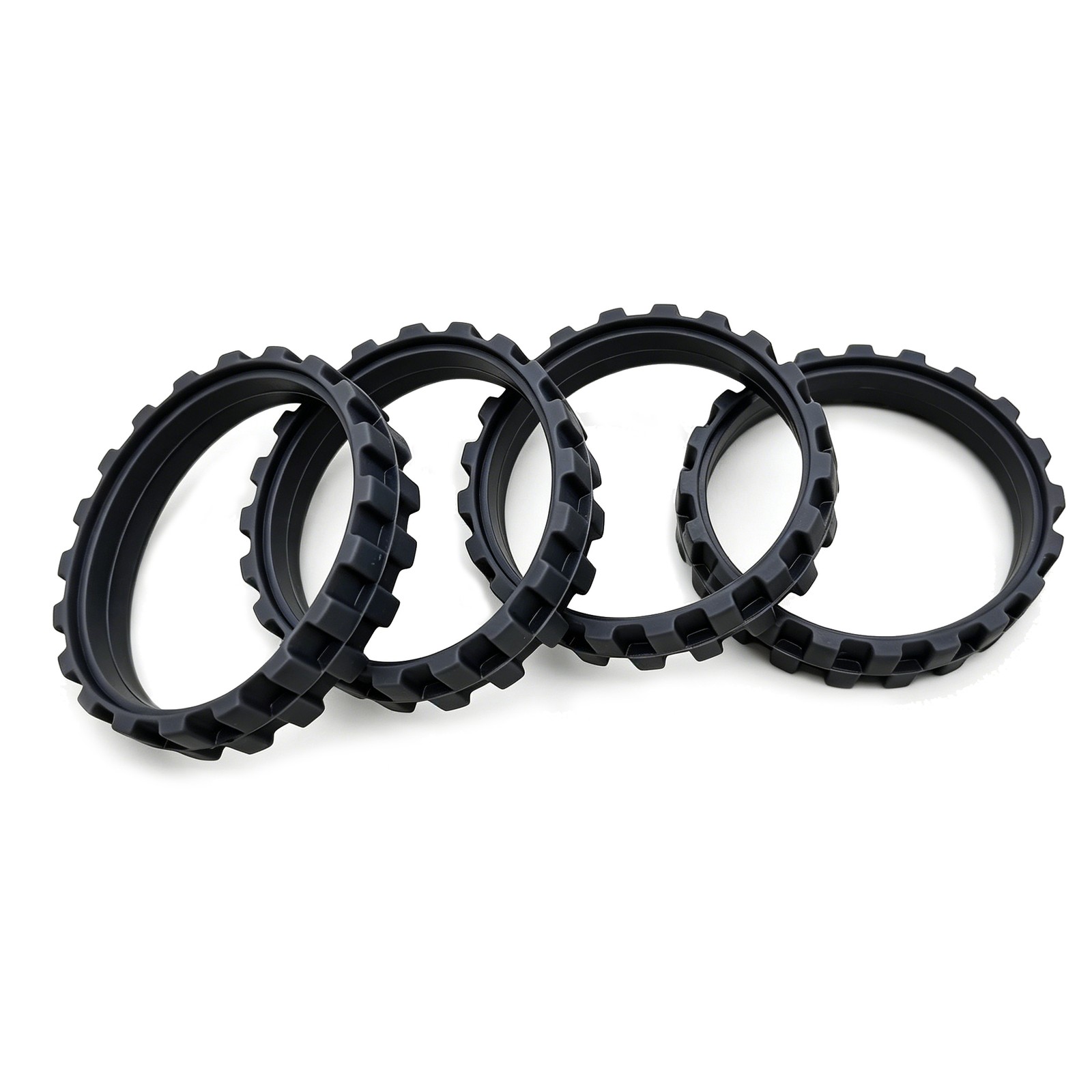 4X Anti-Slip Rubber Tires Replacement For iRobot Roomba I7 S9+ 5/6/7/8/9 Wheels