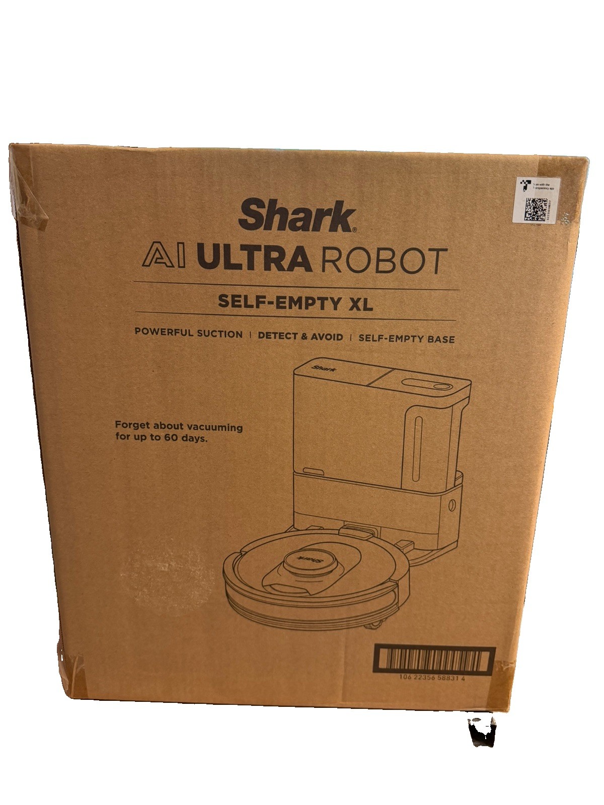 Shark AI Ultra Robot Vacuum Cleaner Self-Empty XL, AV2511AE T3, NIB