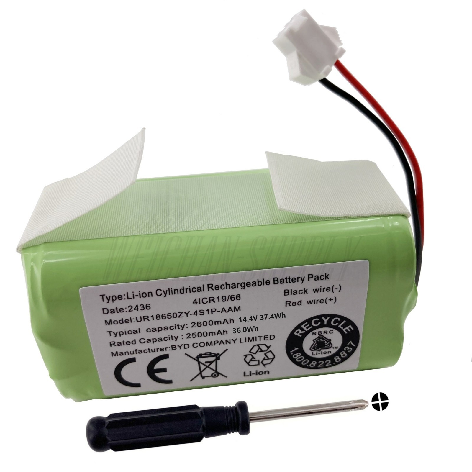 Genuine Battery For Ionvac SmartClean Robovac robo Vac V4 7997 Vacuum Cleaner;