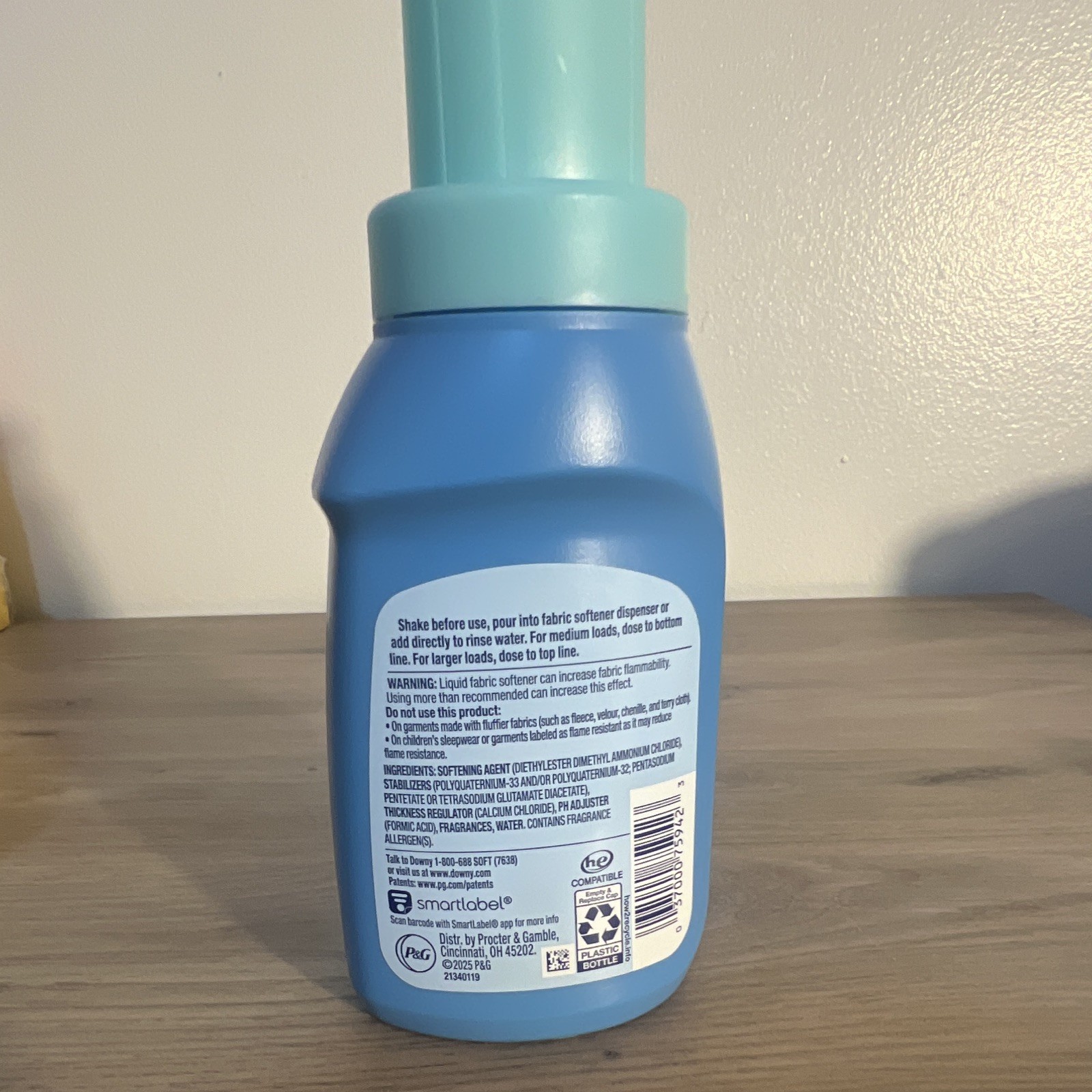 Downy Soft Cool Cotton 2 in 1 Soft & Fresh Fabric Softener HE 306mL