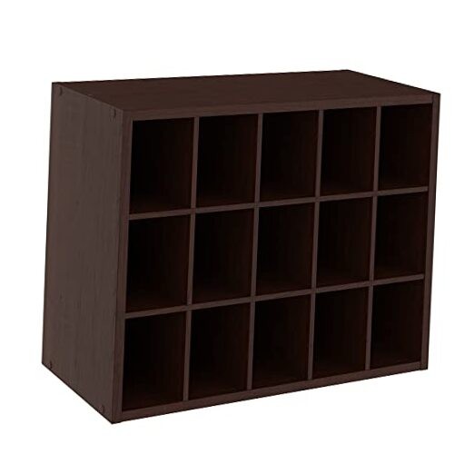 ClosetMaid 15 Cube Stackable Storage for Organizer Espresso 15-Unit Organizer