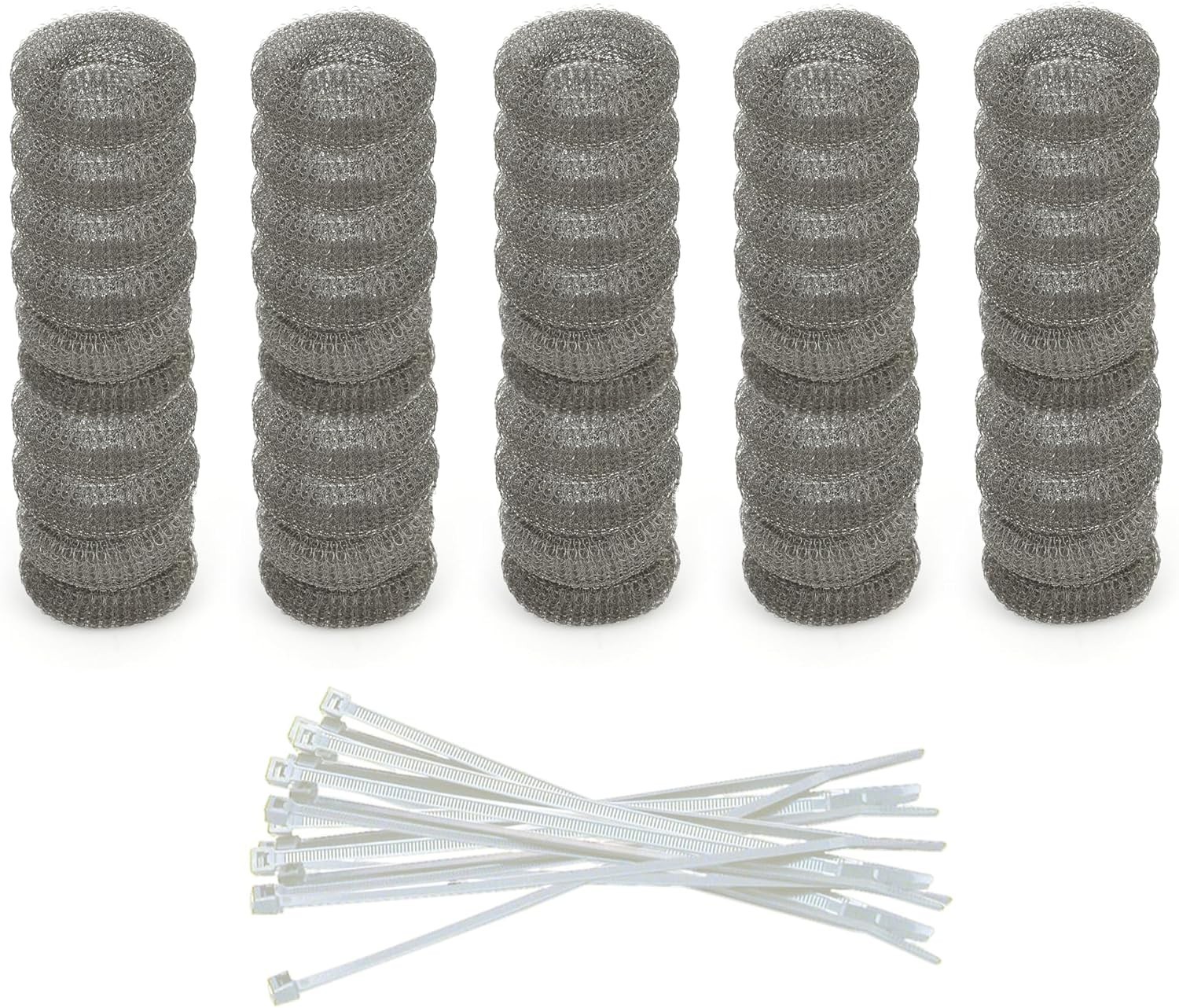 50 Pack Stainless Steel Lint Remover Traps For Washing Machine Discharge Hose
