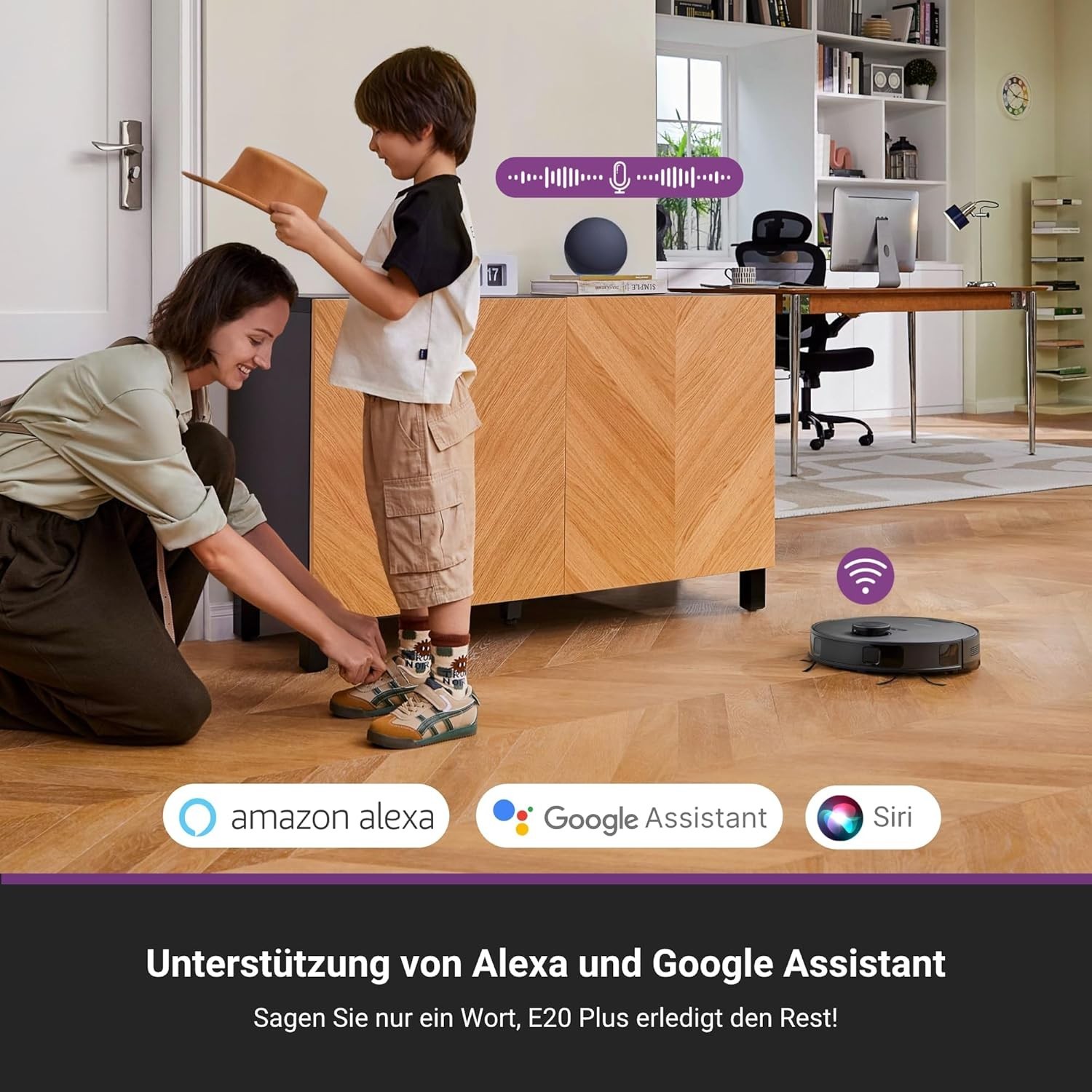 Eureka E20 Plus Robot Vacuum with Bagless Self Emptying Station and Mop Combo