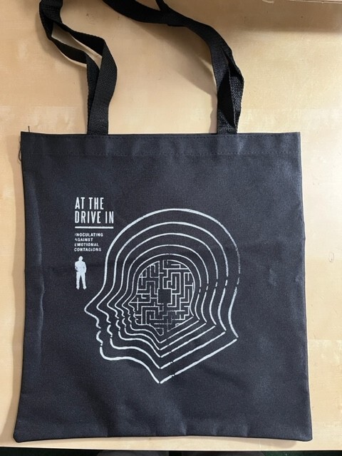 At The Drive-In Band Head Maze Reusable Grocery Bag – 14.5×13 inches – Brand New