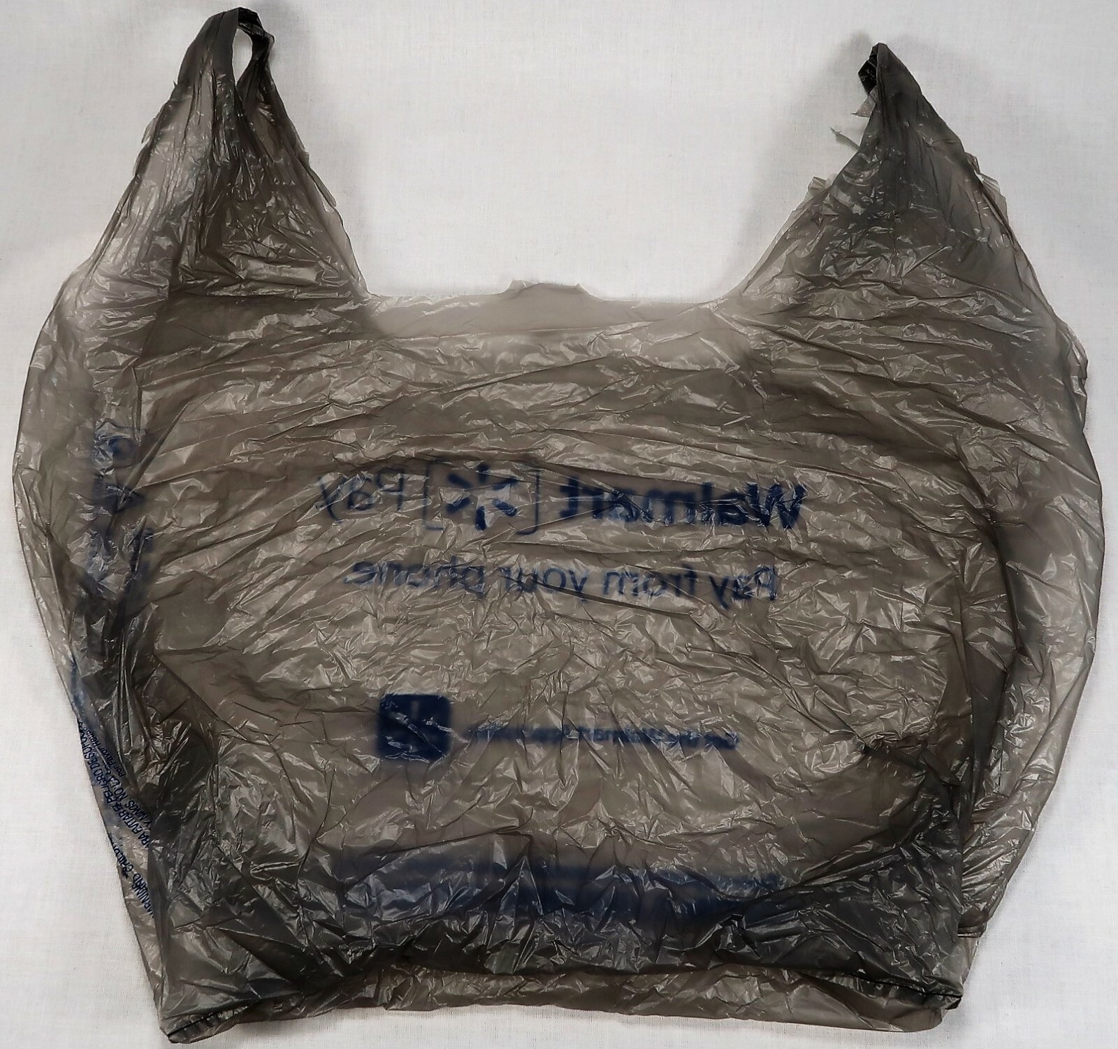 Walmart Plastic Grocery Bags Single Use Clean Folded Art Crafts Trash Bag