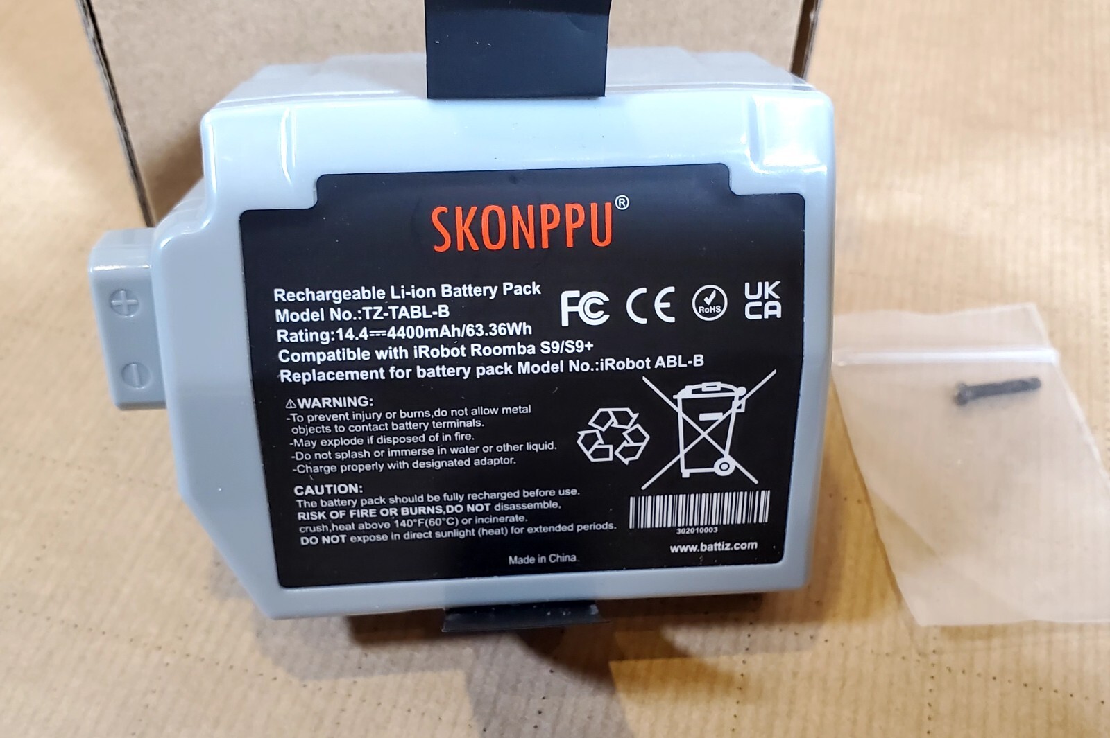 Tenfanic Replac Battery for iRobot Roomba S9 9150 + S9+ 9550 Robot Vacuum