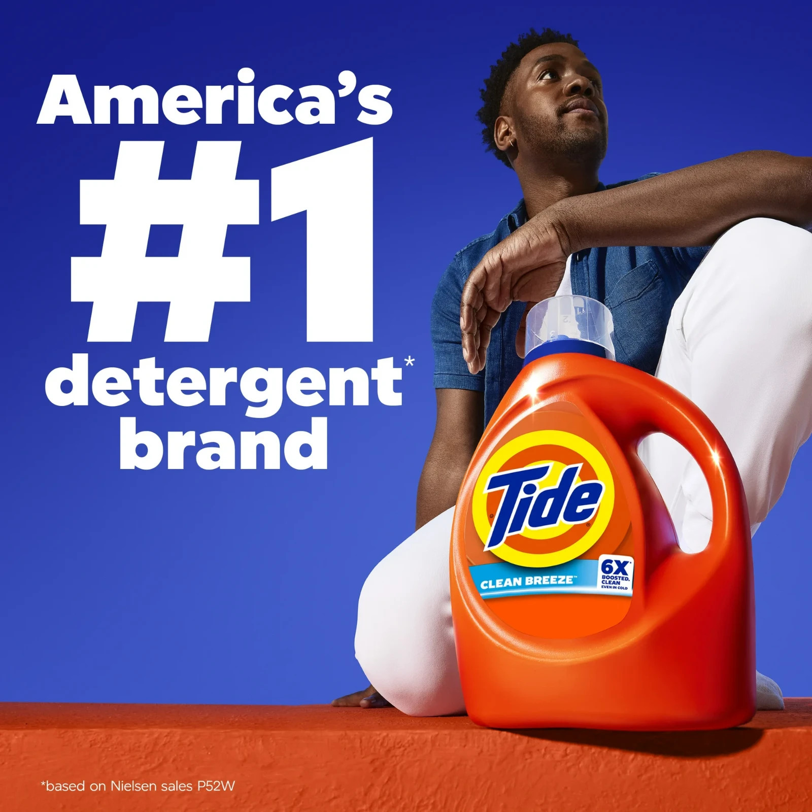 2 Packs Tide Laundry Detergent Liquid with 6X Boosted Cleaning Power, Clean Bree