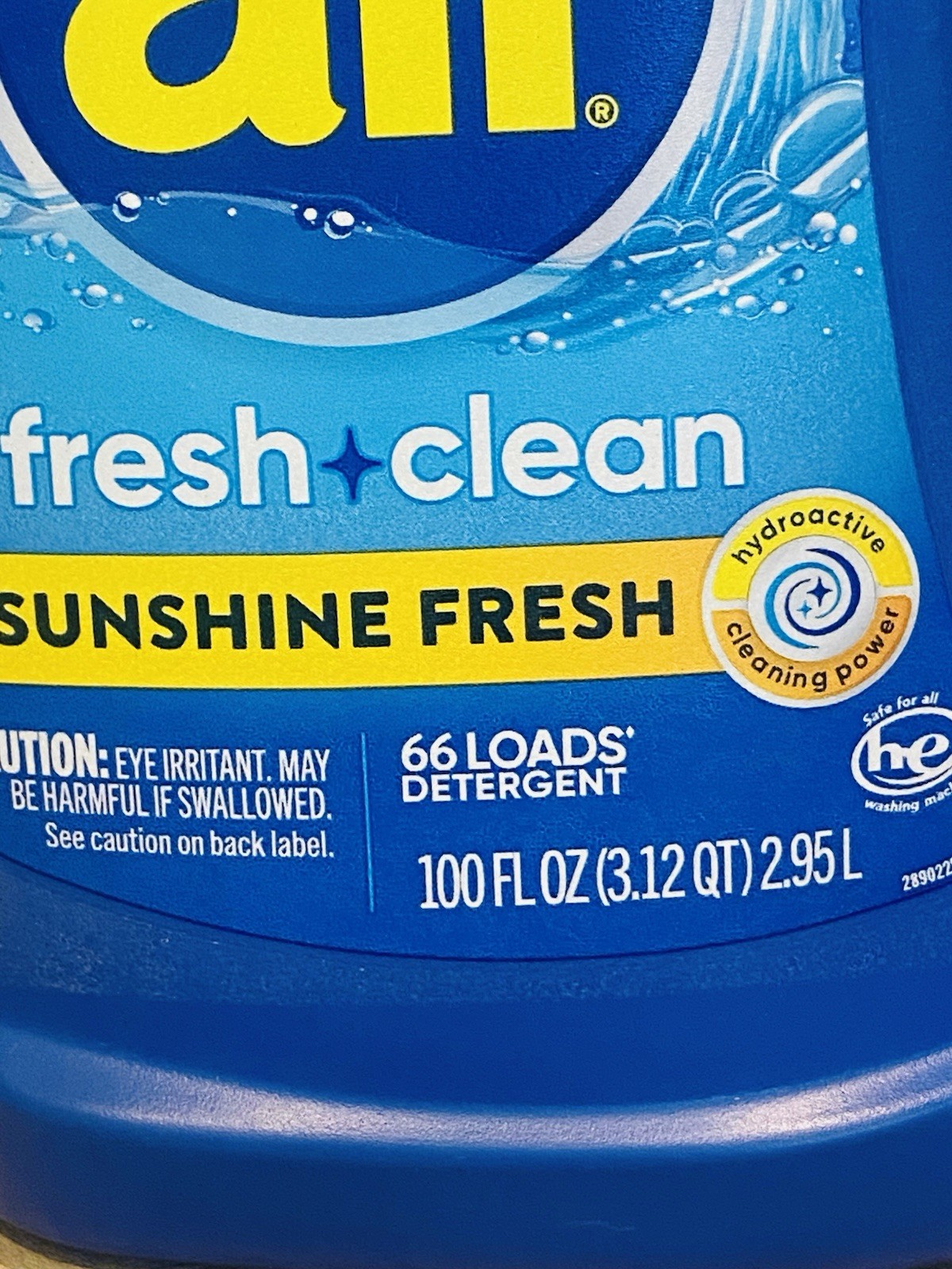 All Stainlifters 4 in 1 Sunshine Fresh Scent Liquid Laundry Detergent 100 Fl Oz