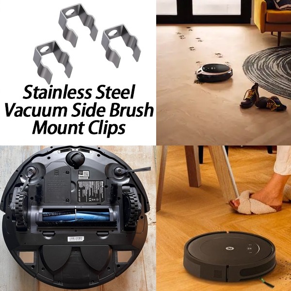 Vacuum Side Brush Mount Clips For Shark IQ & AI AV2501S Robot Vacuum (3Pcs)