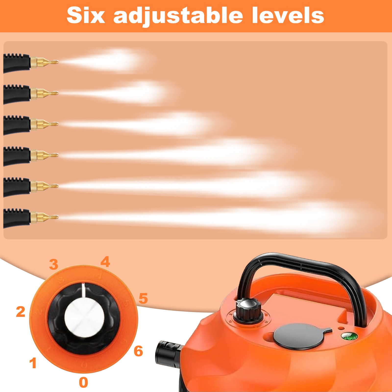 3800W Heavy-Duty High-Pressure Steam Cleaner Machine for Household&Car Cleaning