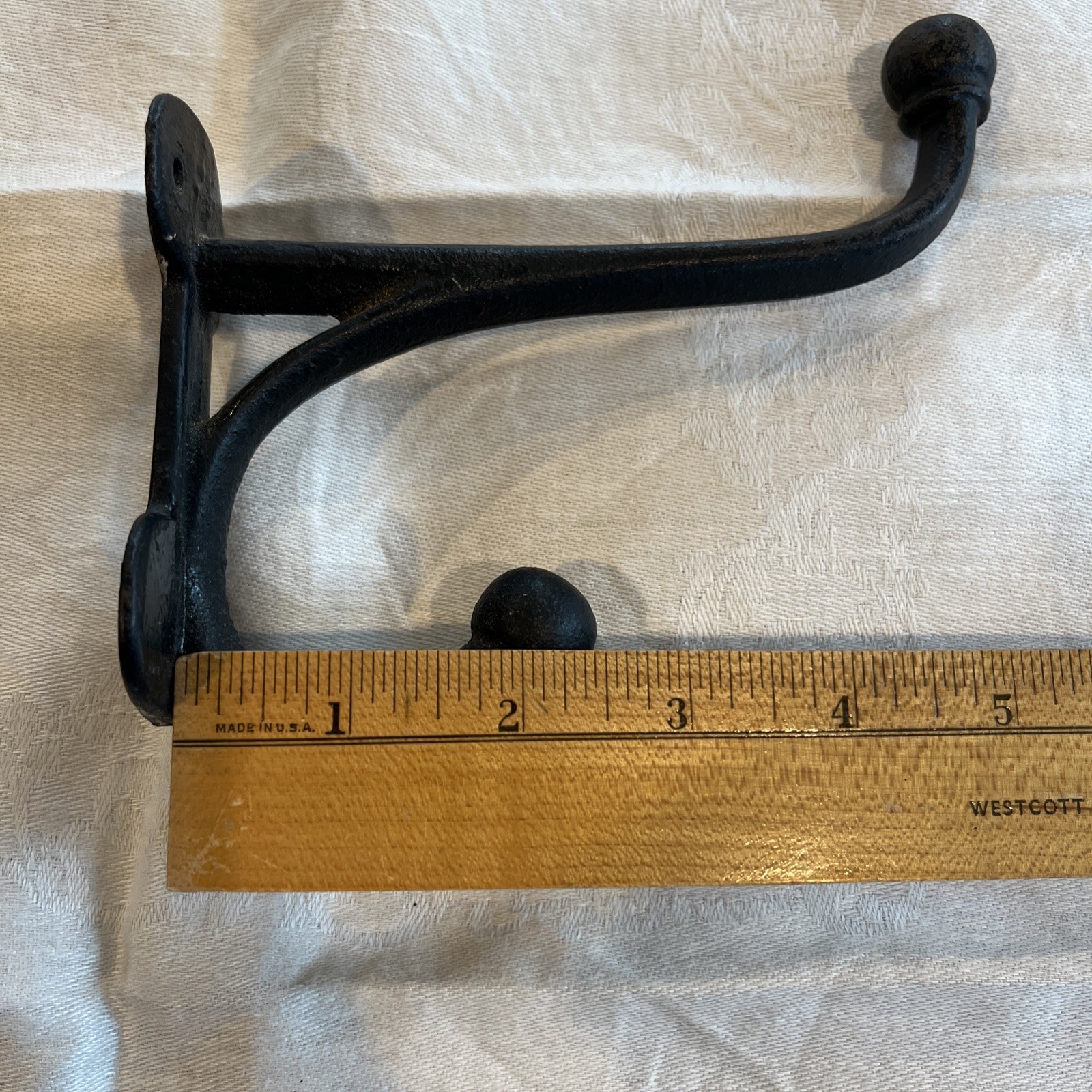 Cast Iron Large Coat Hook/Harness/Tack Hook 5.5” Set of 2