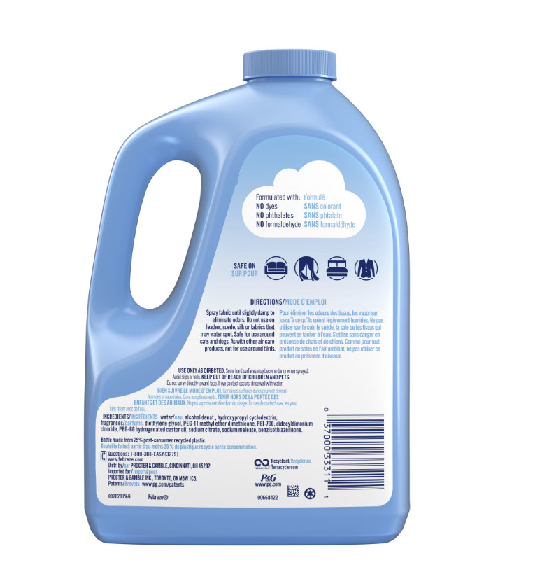 2PK Odor-Eliminating Fabric Spray Refill,Air Freshener Original Scent 67.6 fl oz