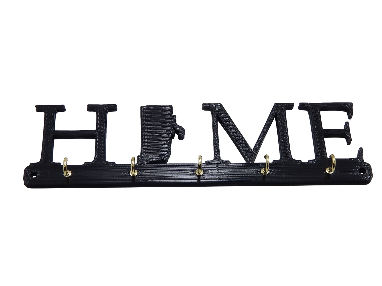 Rhode Island Home State Shape Key Holder Hanger Rack Hook Housewarming Wall Gift