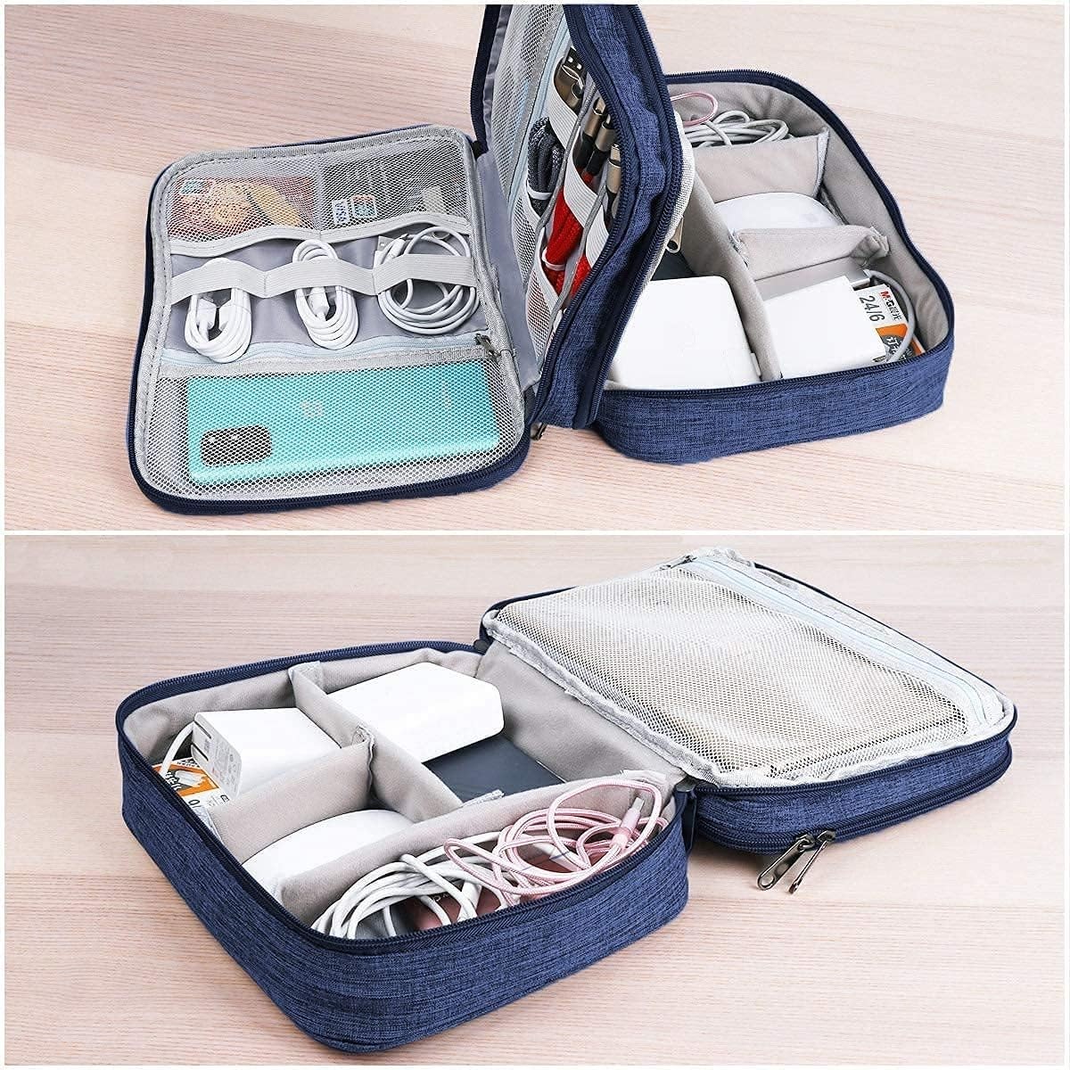 Electronics Organizer Travel Cable Organizer Bag Waterproof Accessories Case