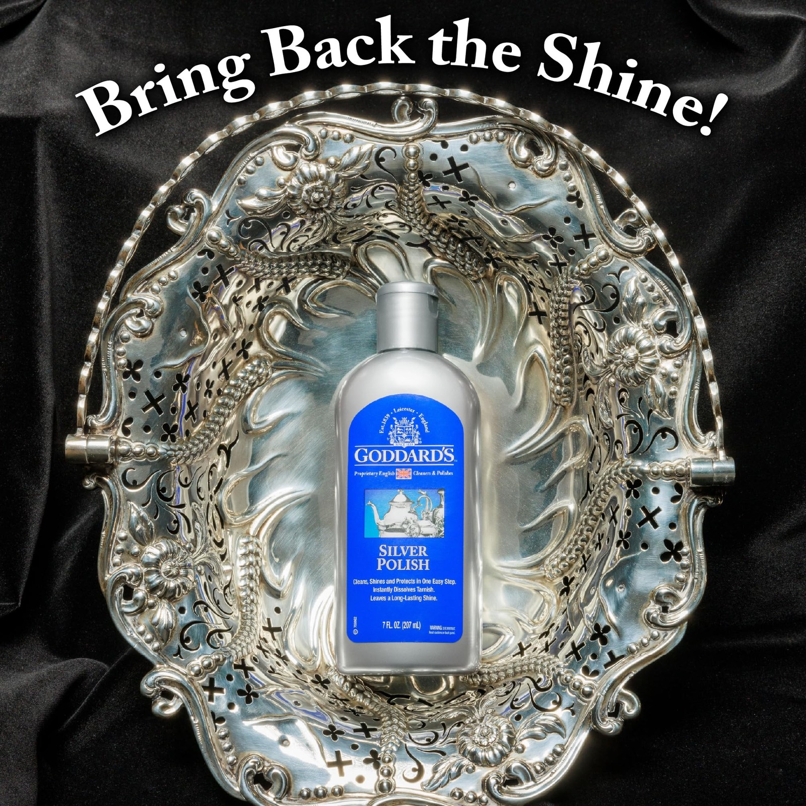 Goddard’s Silver Polish Liquid, Silver Cleaner & Tarnish Remover, 7 oz | Restore