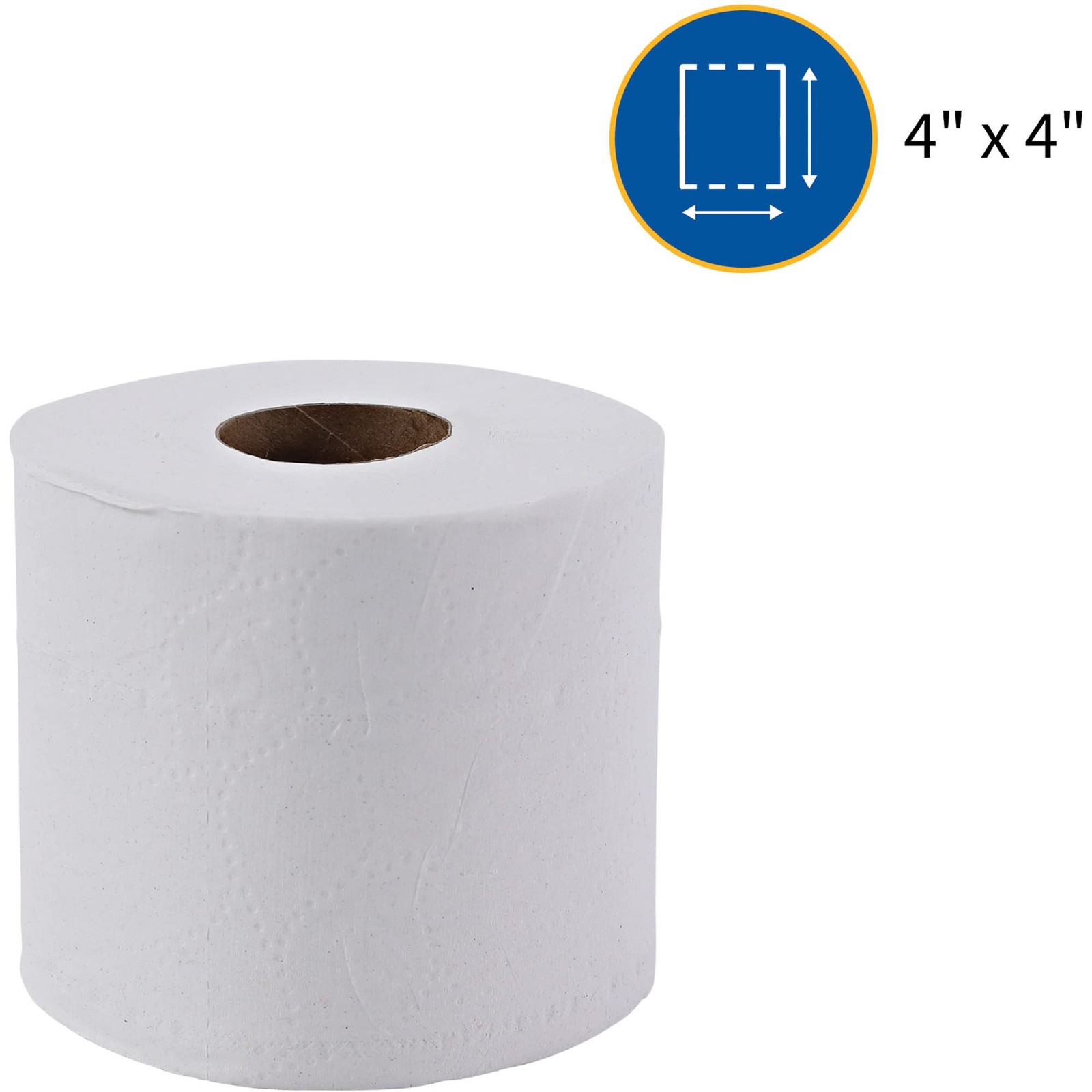 Standard Bath Tissue, 4″ x 4″, 2-Ply, 550 Sheets/Roll, 80 Count
