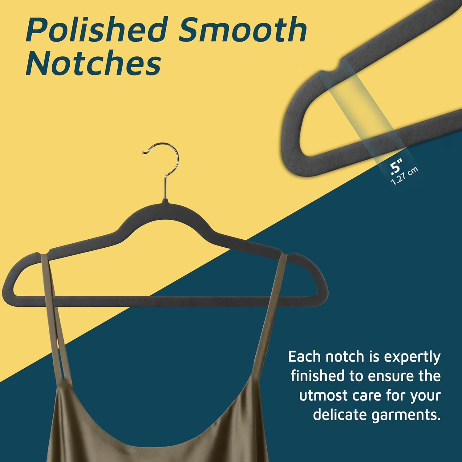 Lifemaster Velvet Clothes Hangers – With 360 Degree Swivel Hook & Non-Slip