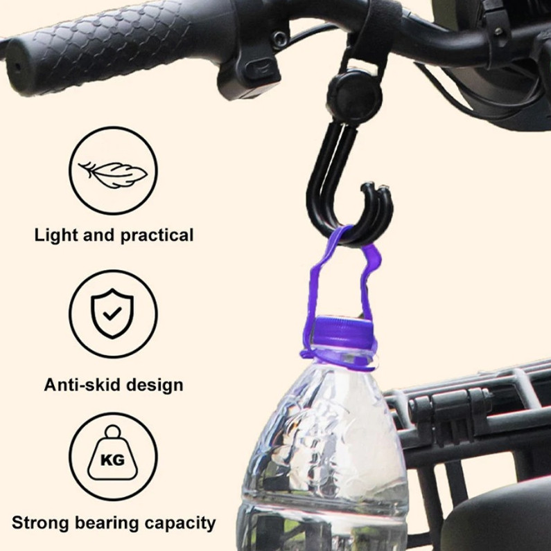 4pcs Universal Car Seat Back Hooks – Interior Hanging Storage Hooks for Bags
